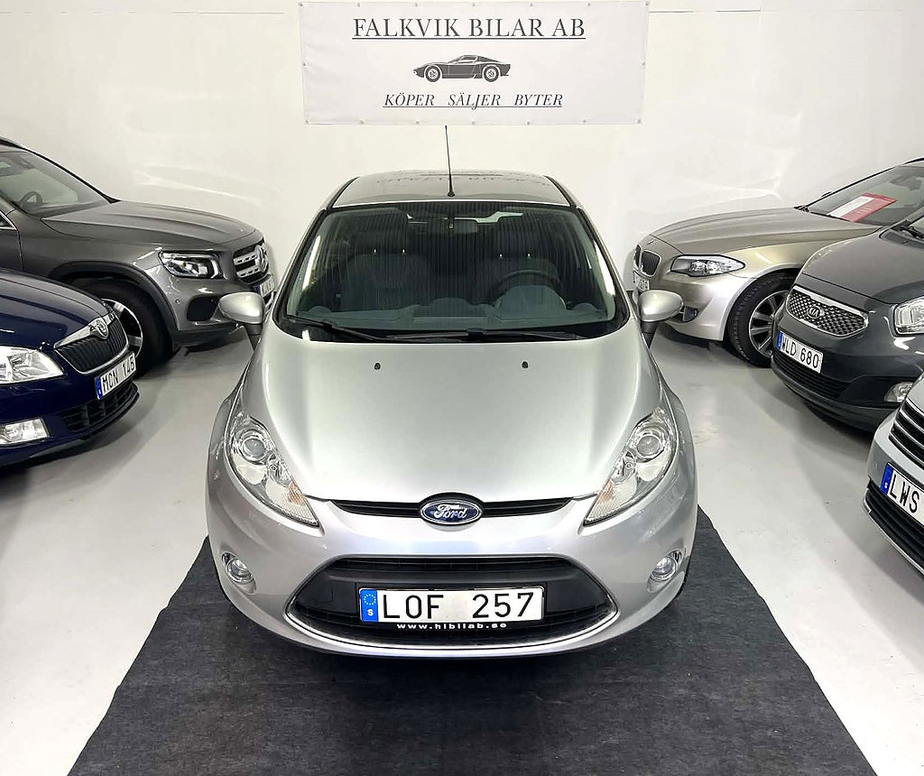 Ford Fiesta 5-dörrar 1.25 Titanium Euro 5, Bes, Servad
