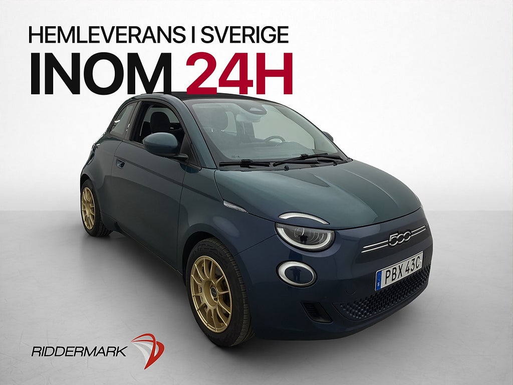 Fiat 500C 42 kWh 118hk Cabriolet Kamera Navi MOMS