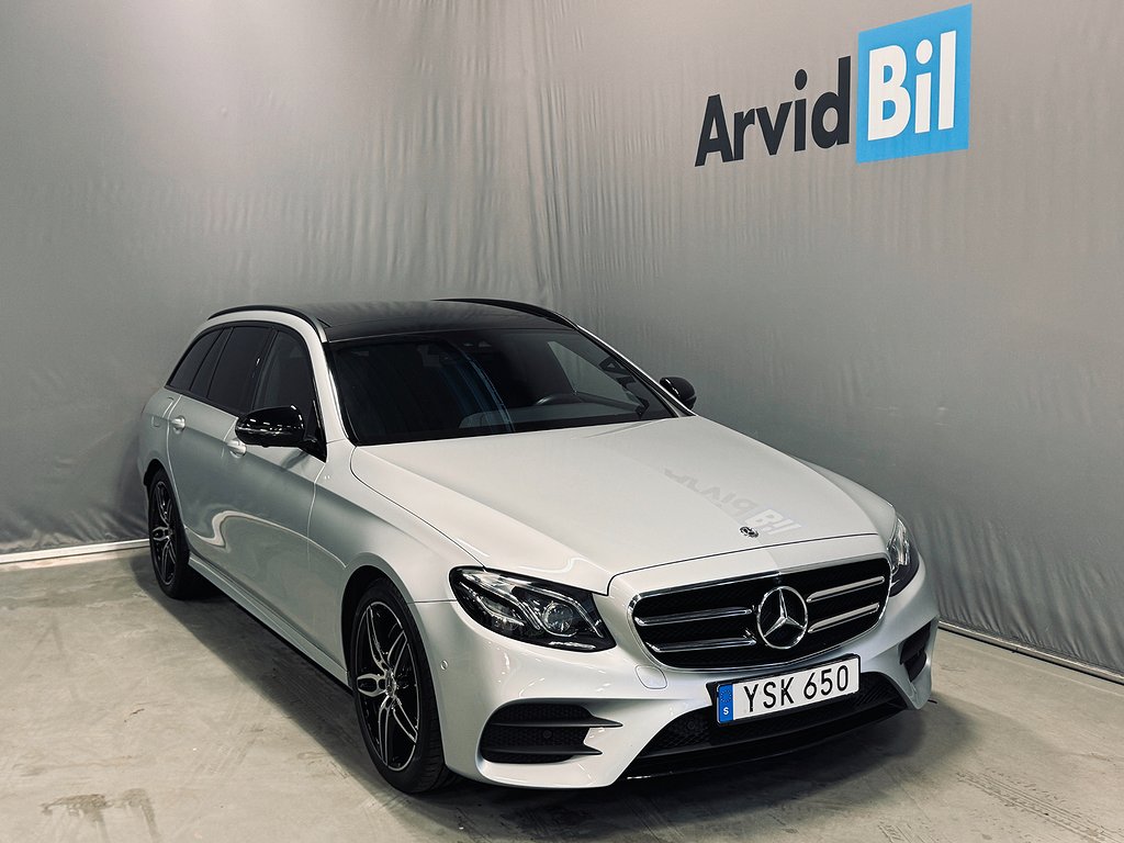 Mercedes-Benz E 220 T d 4M AMG Burmester Night Pano Värm  