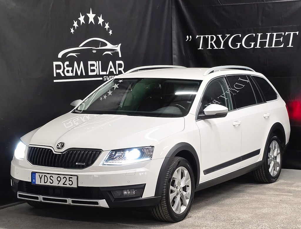 Skoda Octavia 4WD, Få-ägare, Drag, CarPlay, M-värme, Ny Kamrem/Serv!!