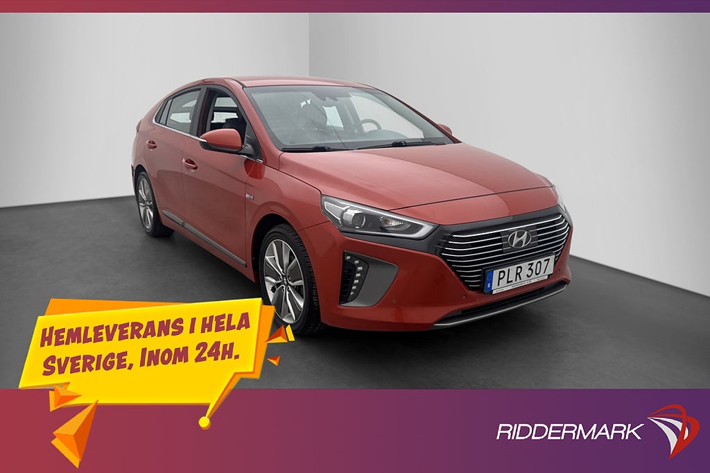 Hyundai IONIQ Hybrid 141hk Premium Plus CarPlay Skinn Elstol