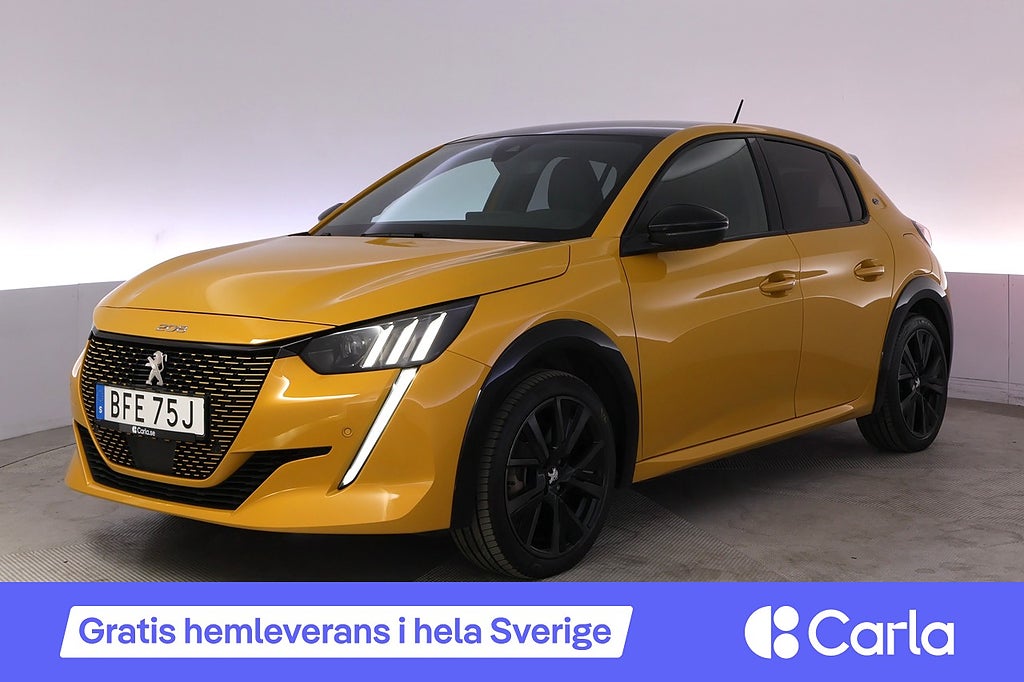 Peugeot E-208 GT Pack Kamera Adaptiv Farthållare Värmare