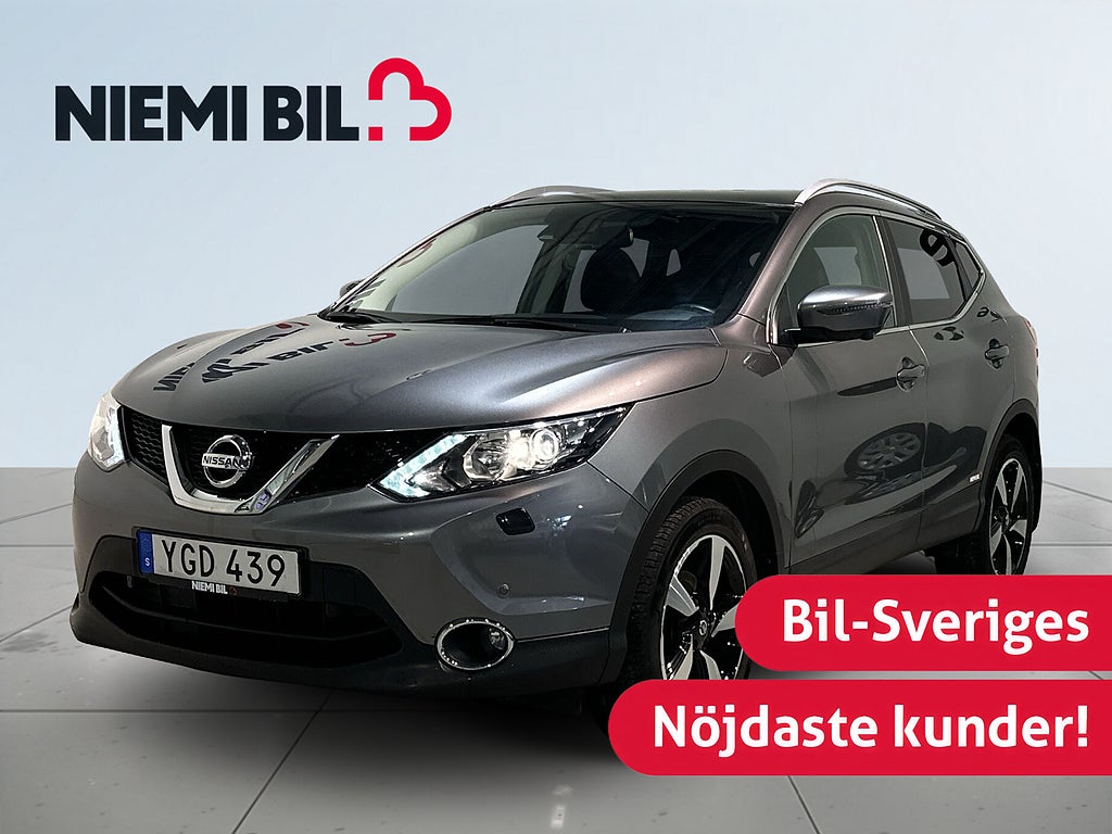Nissan Qashqai 1.2 DIG-T Panorama 360° Kamera Drag GPS S/V-hjul