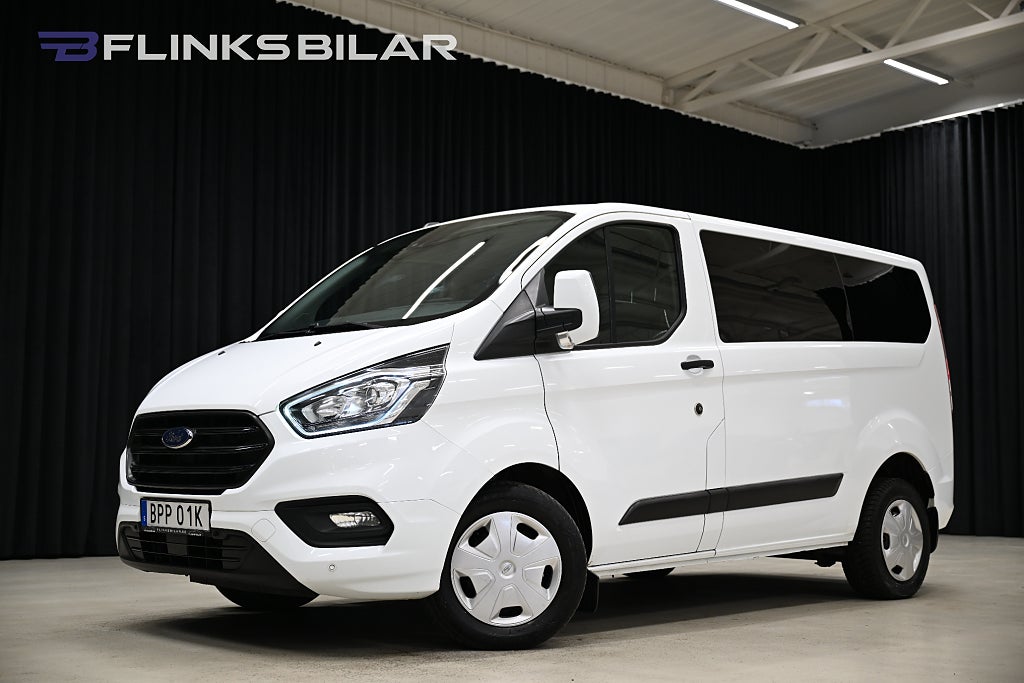 Ford Transit Custom 130HK Automat|9-Sits|Backkamera|Värmare|Leasbar