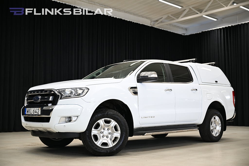 Ford ranger 160HK Automat|Dubbelhytt|Limited|Kåpa|Leasbar|SeUtr!