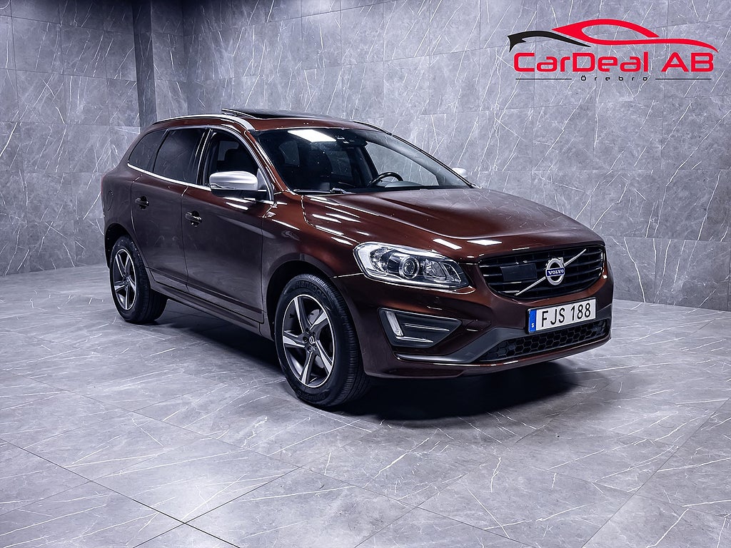 Volvo XC60 D4 AWD 190hk R-Design Värmare Pano Kamera BLIS Navi VOC