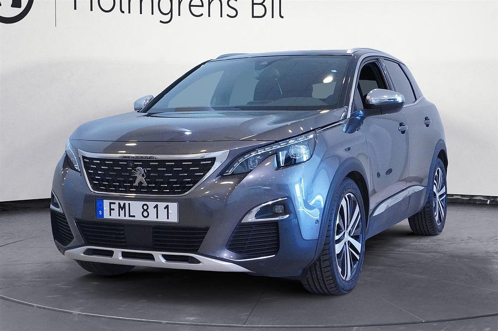 Peugeot 3008 2,0 Blue HDi GT-Line Eat 180hk, 360 Kamera, Elstol M Minne,