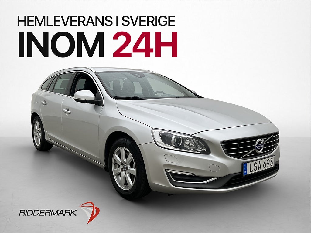 Volvo V60 D4 181hk AWD Summum Skinn Drag Värmare VOC