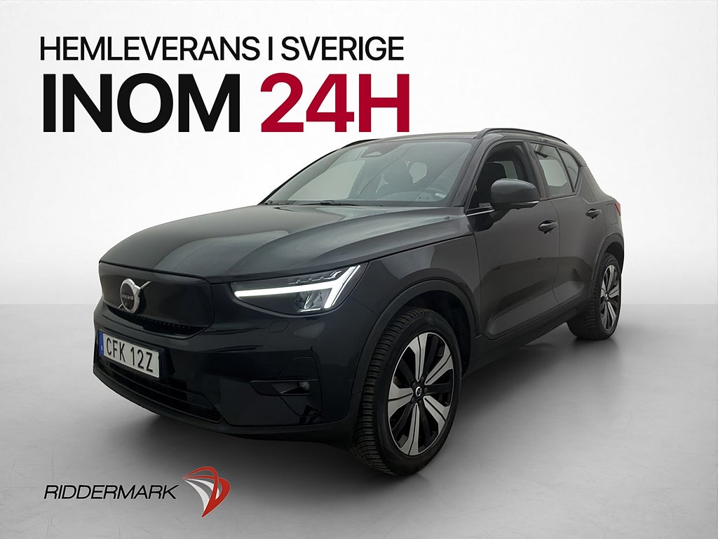 Volvo XC40 Recharge Twin Ultimate Pano H/K Värmare Drag 360°