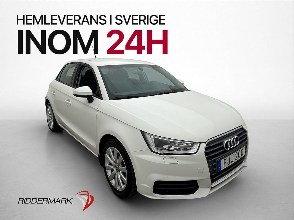 Audi A1 Sportback 1.0 TFSI 95hk 1 Brukare Bluetooth P-Sensor