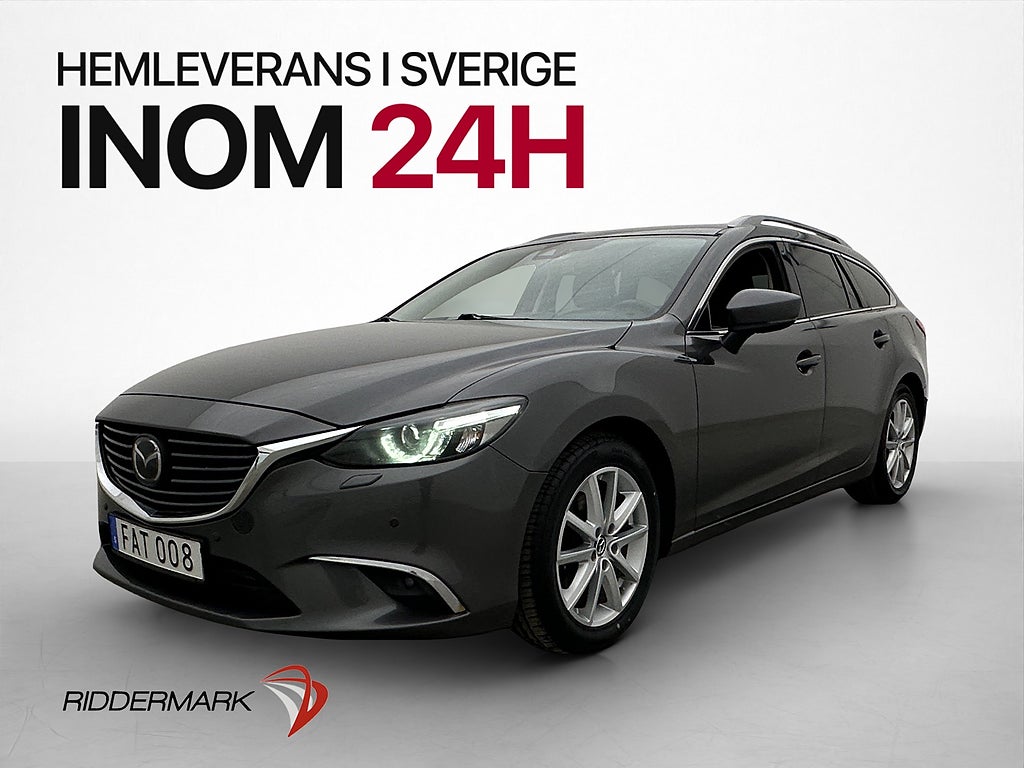 Mazda 6 2.2 Optimum BOSE HUD Drag Kamera Skinn Navi