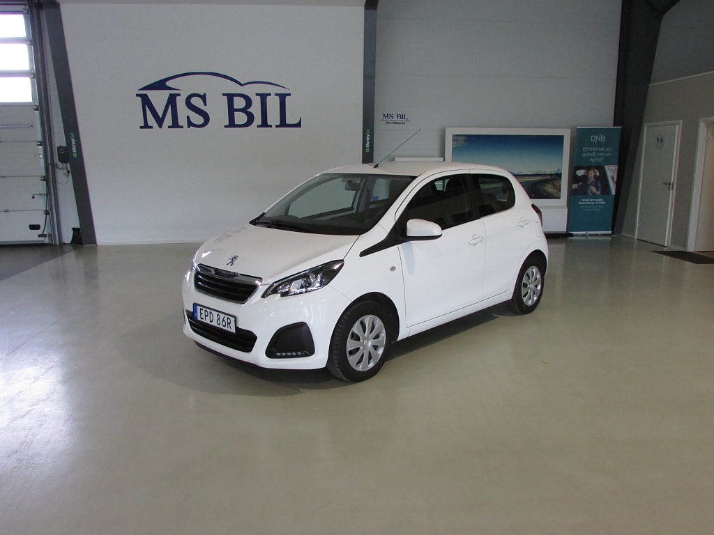 Peugeot 108 5-dörrar 1.0 VTi Euro 6 MOMS BIL 
