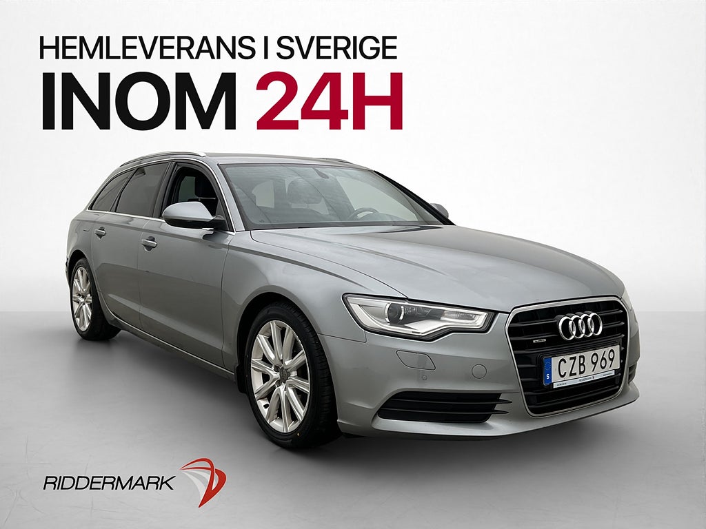 Audi A6 3.0 TDI Quattro 204hk Dragkrok Sensorer 0,58L/mil