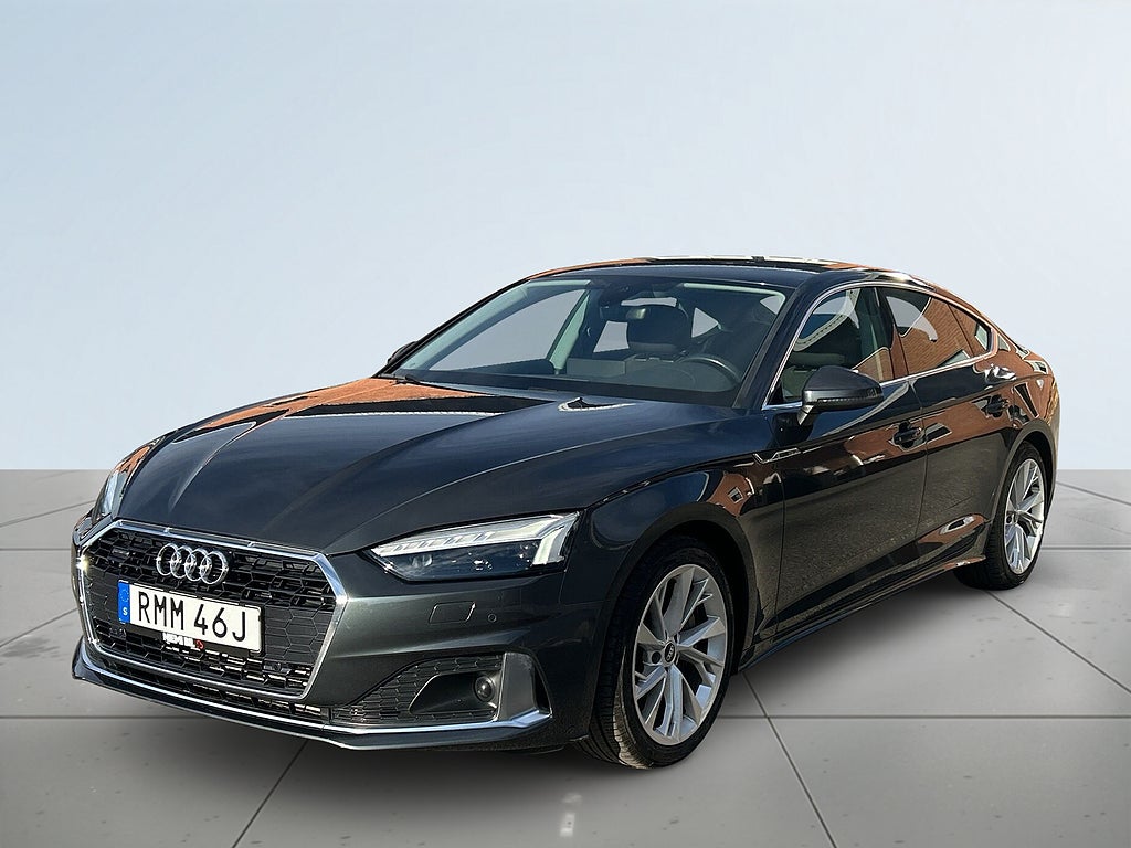 Audi A5 Sportback 45 quattro Dragkrok Dvärmare B-kamera S&V