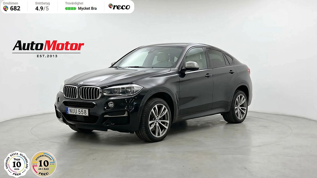 BMW X6 M50d M-sport Svensksåld D-värmare/B-kamera 381hk
