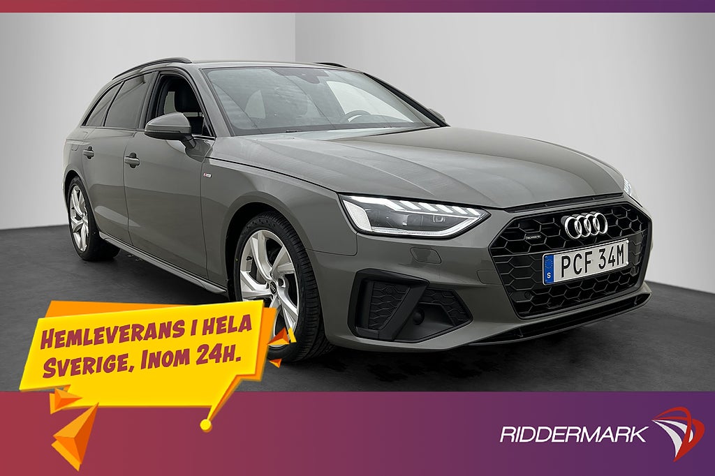 Audi A4 40 TDI 204hk Quattro S Line Värm Drag Kamera MOMS