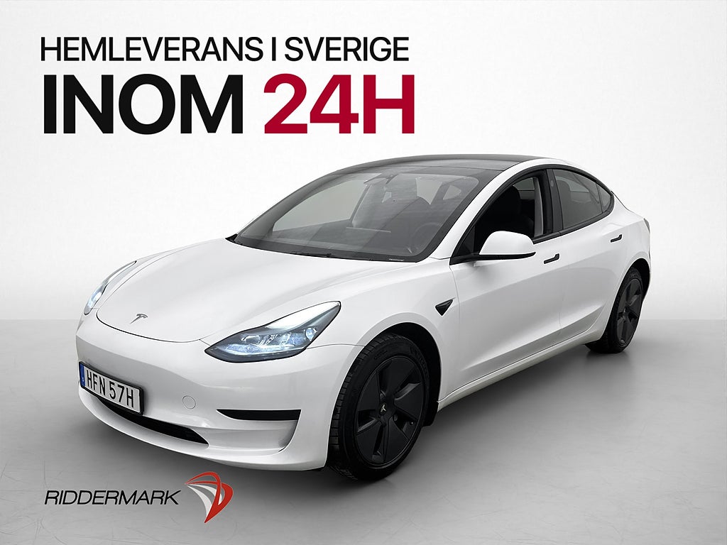 Tesla Model 3 Standard Range 283hk Autopilot Svensksåld MOMS
