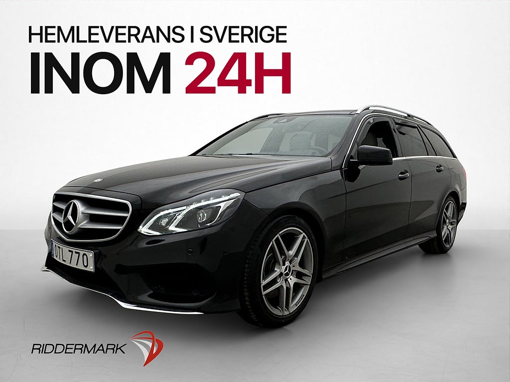 Mercedes-Benz E 350 T AMG Exclusive Pano Drag Kamera Skinn