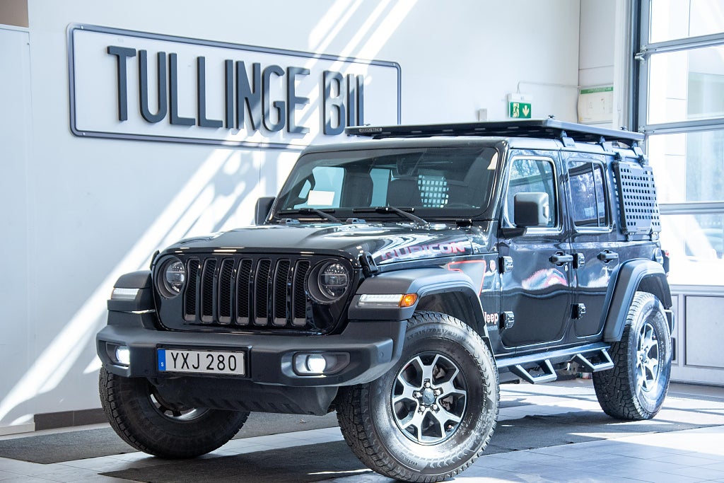 Jeep Wrangler Unlimited Rubicon 2.0 4WD Rhino-Rack Läder B-Kamera 35"