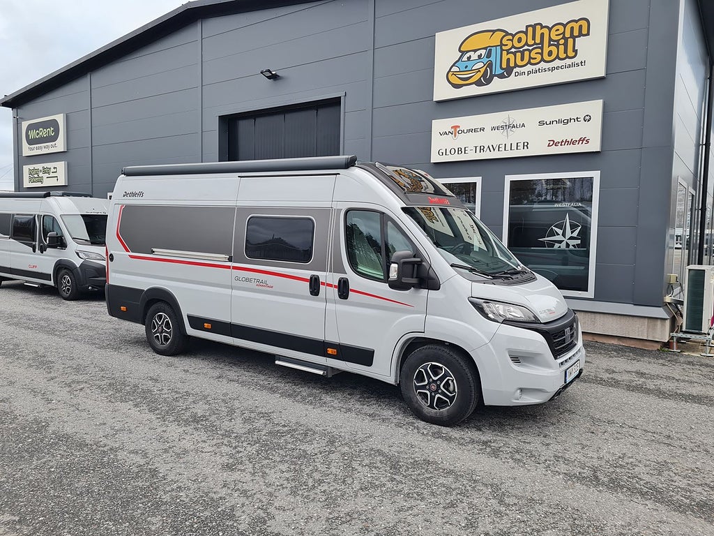 Dethleffs GlobeTrail 640 ER långbädd, automat, panorama