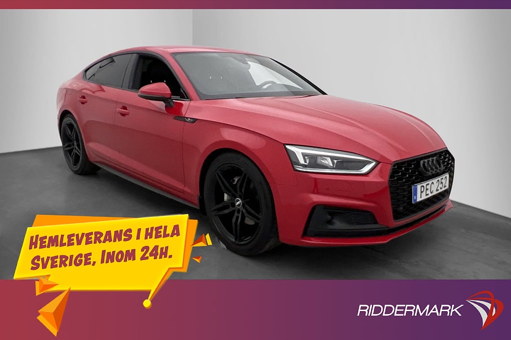 Audi A5 2.0 TDI 190hk S-Line Cockpit Kamera Navi Massage