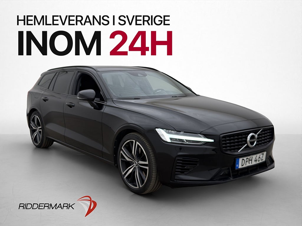 Volvo V60 Recharge T6 AWD R-Design H/K Kamera Värm MOMS
