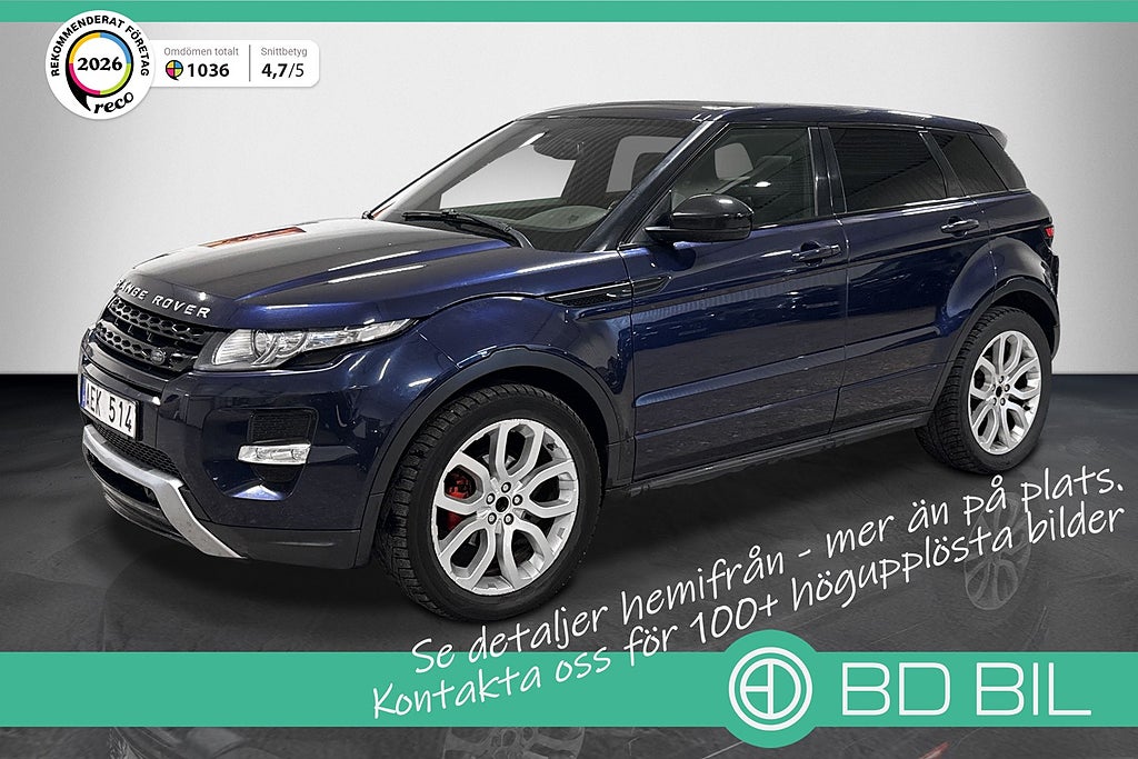 Land Rover Range Rover Evoque 2.2 SD4 AWD 190HK MERIDIAN DYNAMIC PANORAMA VÄRMARE