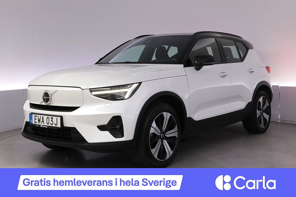 Volvo XC40 Recharge Plus Kamera Elstol Drag BLIS Navi