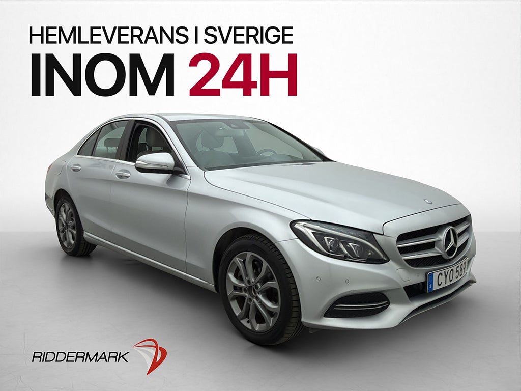 Mercedes-Benz C 250 d 4M Avantgarde Läder Nav Sensorer Drag