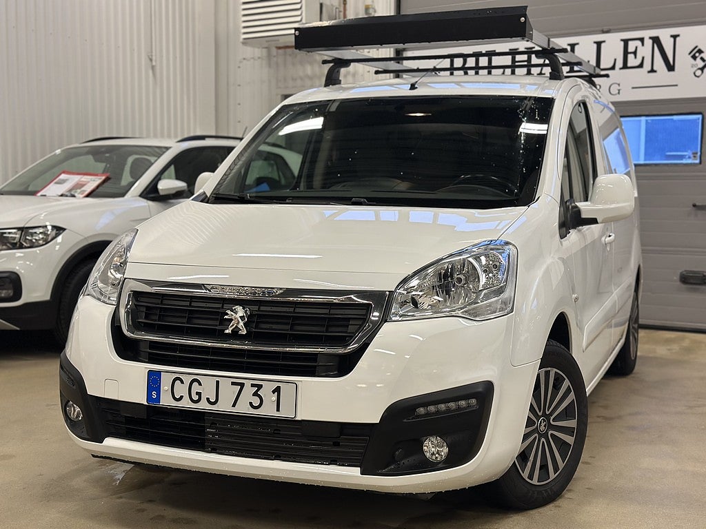 Peugeot Partner Skåpbil 1.6(75hk)BlueHDi 1Brukare Drag Värm 5900mil