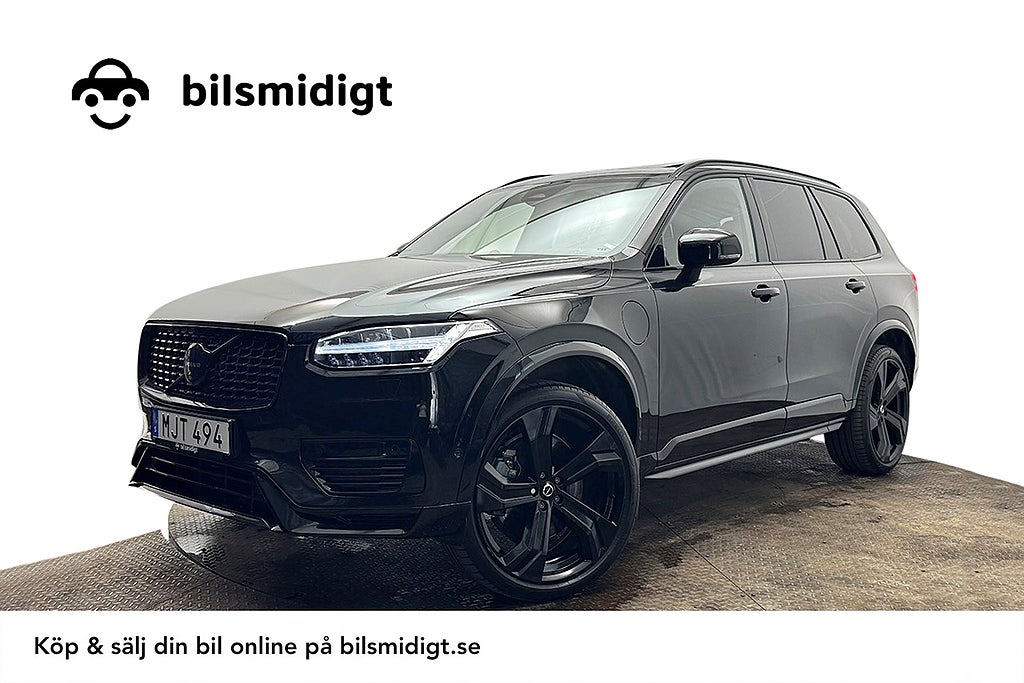 Volvo XC90 Recharge T8 AWD Ultimate Dark 7sits Luft Pano 360° B&W
