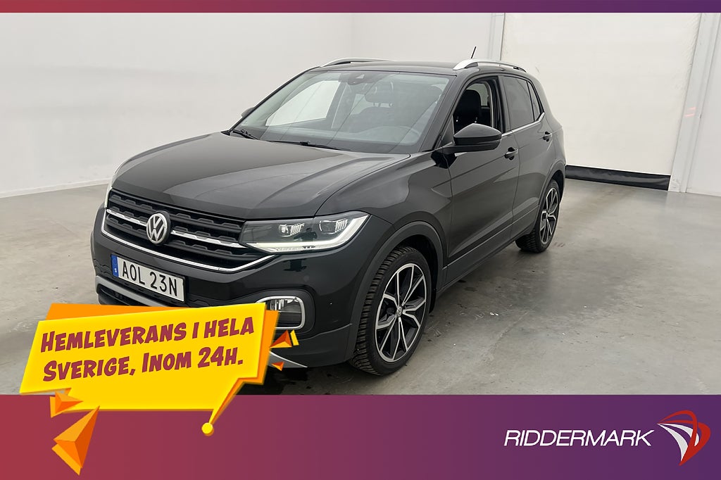 Volkswagen T-CROSS TSI 116hk Kamera Halvskinn CarPlay Drag