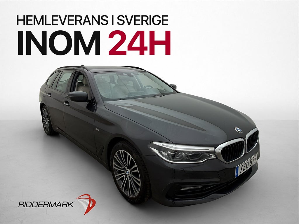 BMW 520d 190hk xDrive Sport line 360° HUD Skinn Adaptiv