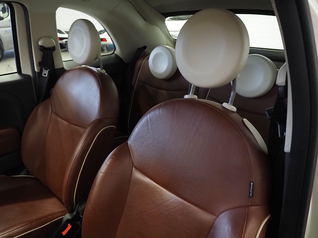 Fiat 500C 1.2 8V 69hk Lounge Cab | Skinn |