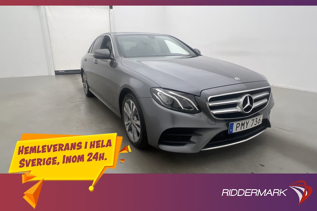 Mercedes-Benz E 220 d 4M AMG Pano Burmester Wide Skinn Drag