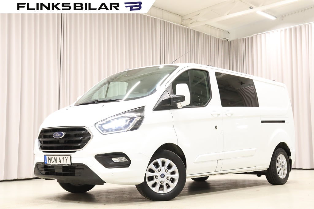Ford transit Custom 170HK Automat|Dubbelhytt||Kambytt|Moms