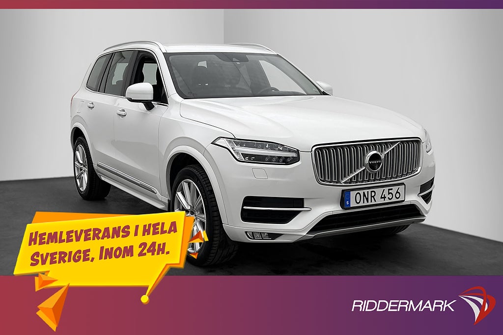 Volvo XC90 D5 AWD Inscription 7-Sits VOC Värm HUD 360° Drag