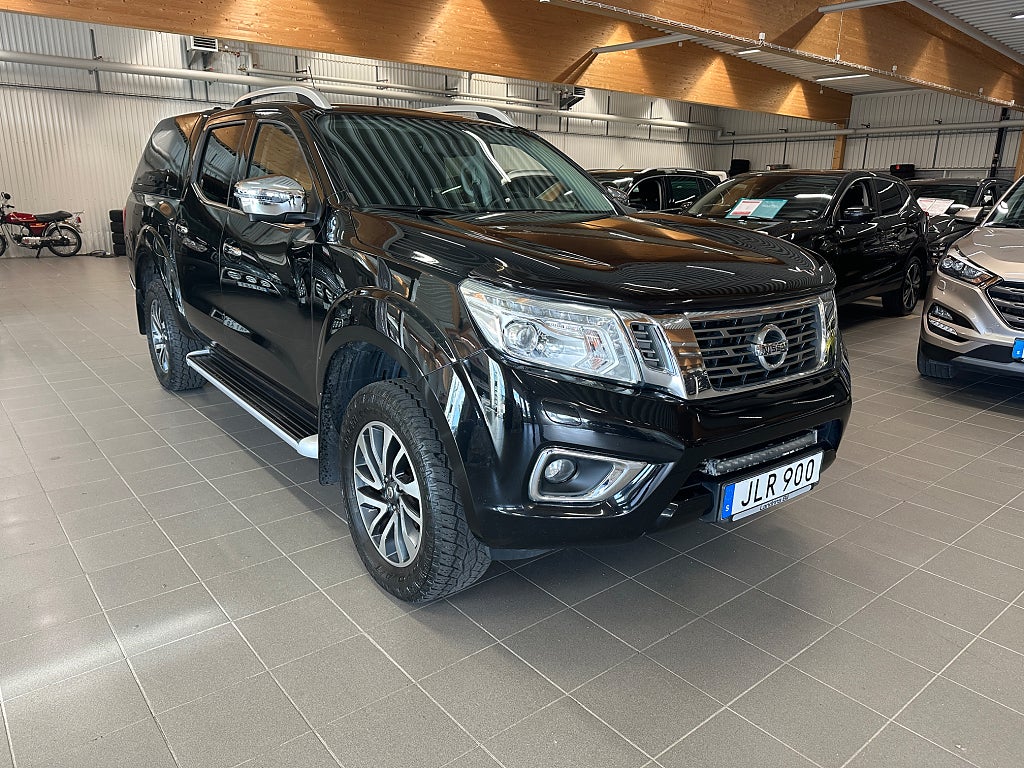 Nissan Navara Dubbelhytt 2.3 Aut 4WD Skinn kåpa 360Kamera " Moms"