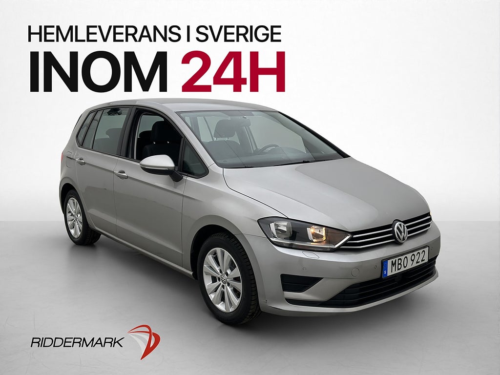 Volkswagen Golf Sportsvan 1.4 TSI 125hk Kamera Drag Carplay