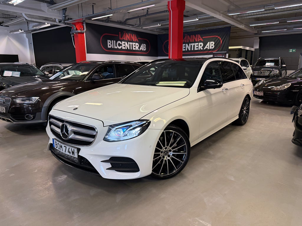 Mercedes-Benz E 350 T d 9G AMG Drag Pano 360 HUD Ny servad Burmester