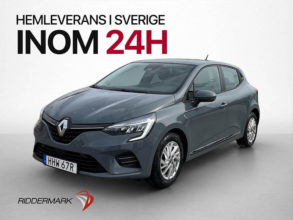 Renault Clio 1.0 SCe 72hk Zen P-Sensorer Bluetooth Låg Skatt