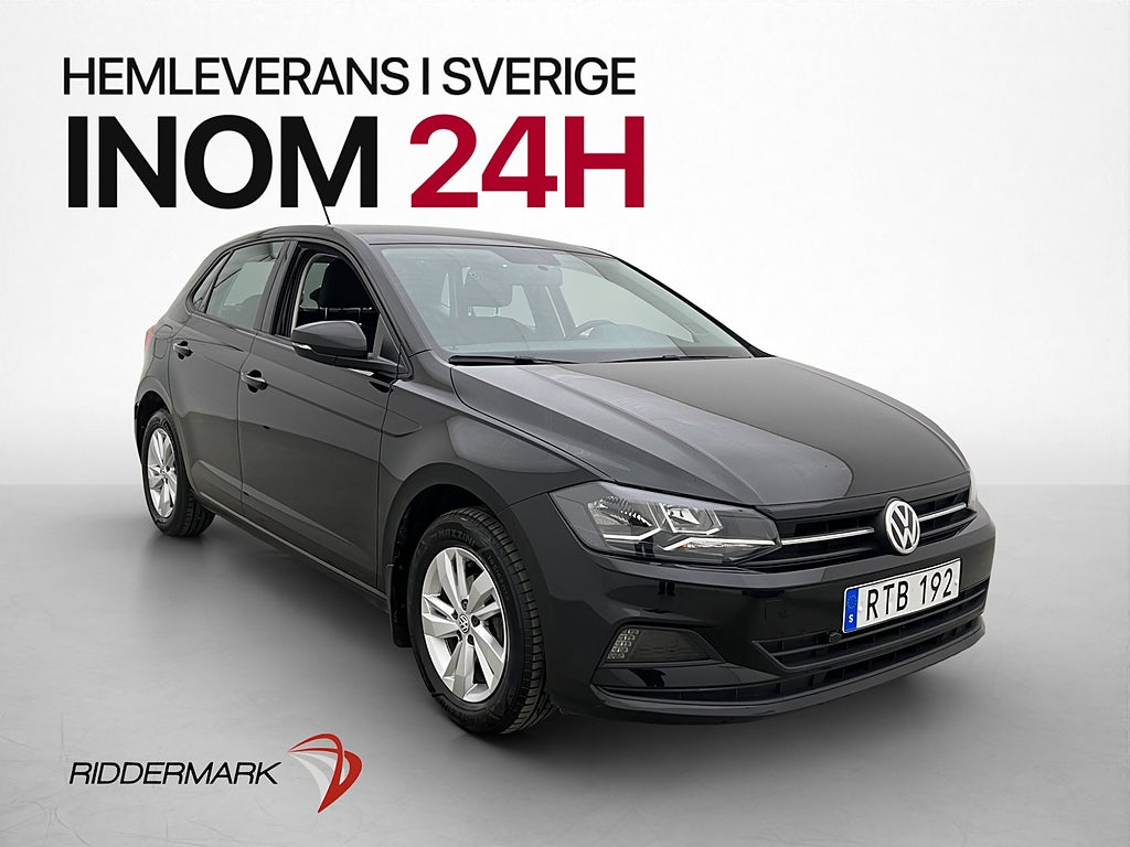 Volkswagen Polo 1.0 TSI 95hk P-sensorer M-värmare 2-Brukare