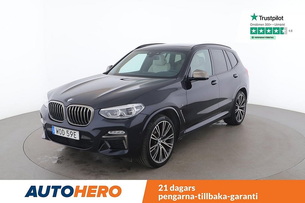 BMW X3 M40d Steptronic M-Sport / Dragkrok, H/K, 326 HK