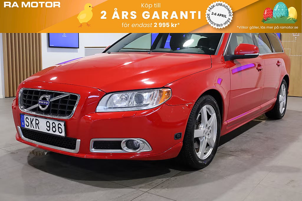 Volvo V70 D4 163hk Momentum Aut Drag Värmare Läder Blåtand 2013