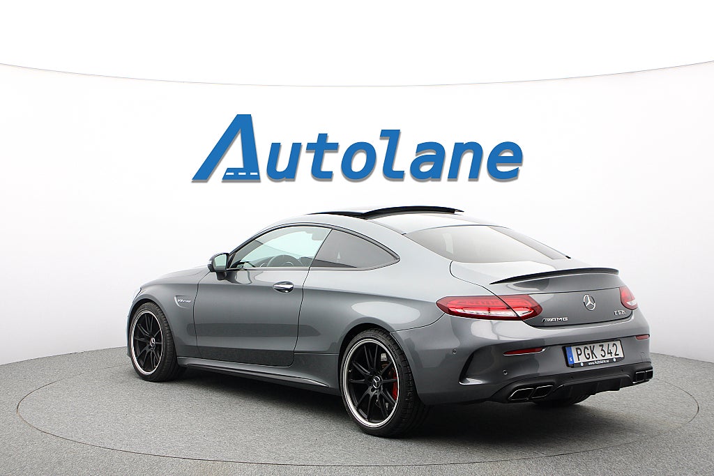 Mercedes-Benz C63 S AMG Coupé Panorama, Burmester®, 360 kamera, Sv-Såld
