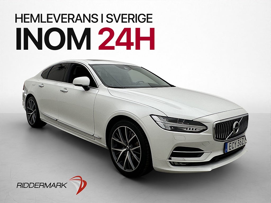 Volvo S90 D5 AWD Inscription VOC T-Lucka B-Kamera Skinn Drag