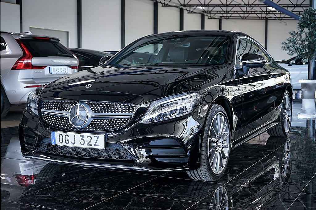 Mercedes-Benz C 220d C 220 d AMG Line 4MATIC Coupé 9G-Tronic, 194hk, 2021 Panora