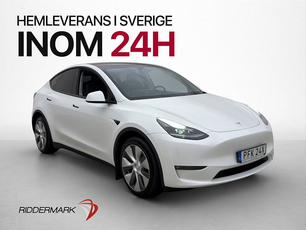 Tesla Model Y Long Range AWD Dragkrok Svensksåld MOMS