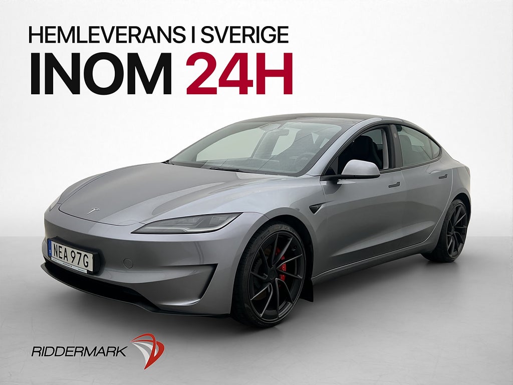 Tesla Model 3 Performance Autopilot Skärm-bak MOMS