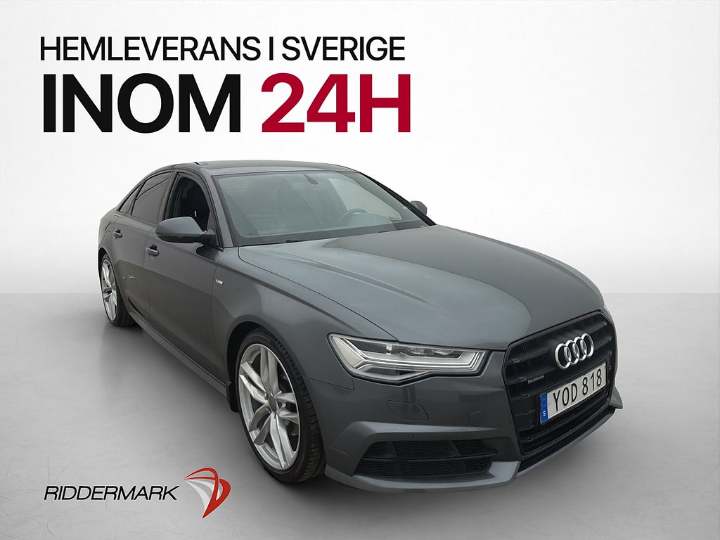 Audi A6 2.0 TDI Quattro 190hk S-Line D-Värmare Navi Dragkrok